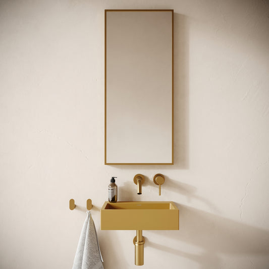 Sostanza Saffron Concrete Wall Hung Basin 400mm