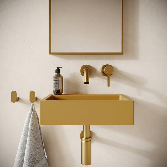 Sostanza Saffron Concrete Wall Hung Basin 400mm