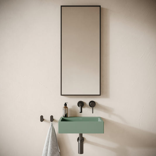 Sostanza Seafoam Concrete Wall Hung Basin 400mm