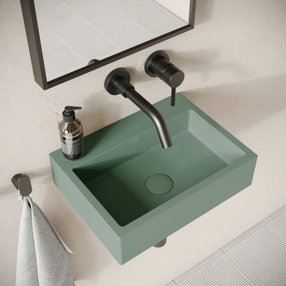 Sostanza Seafoam Concrete Wall Hung Basin 400mm