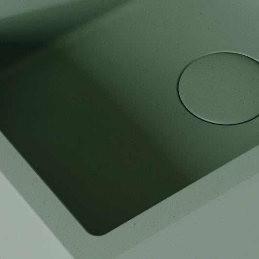 Sostanza Seafoam Concrete Wall Hung Basin 400mm