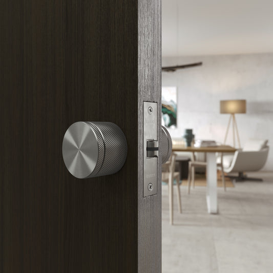 Spectre Knurled Brushed Stainless Internal Door Handles
