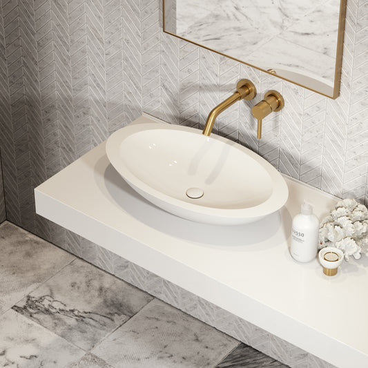 Spoon Countertop Stone Basin 600mm