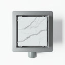 Square Brushed Stainless Tileable Wet Room Waste Kit