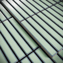 Stick Mosaic Olive Grove Green Glazed Porcelain Wall Tile 282 x 294mm