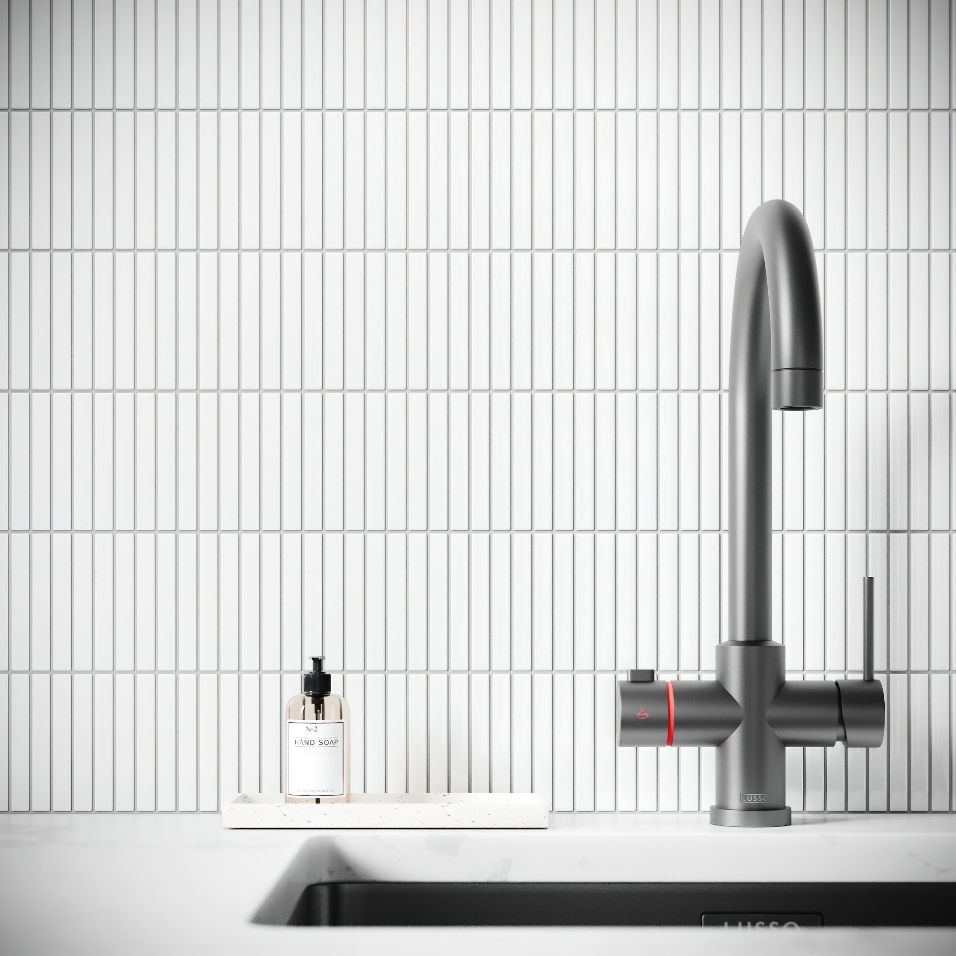 Stick Mosaic Snow Pearl White Glazed Porcelain Wall Tile
