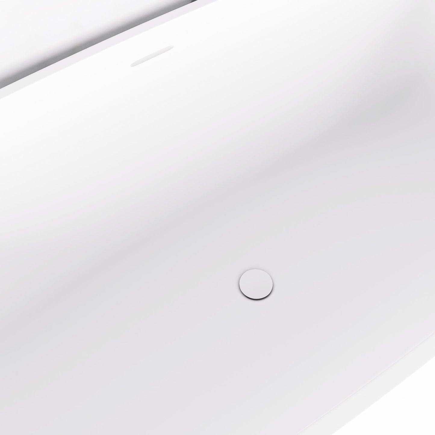 Stone Bath Waste Matte White