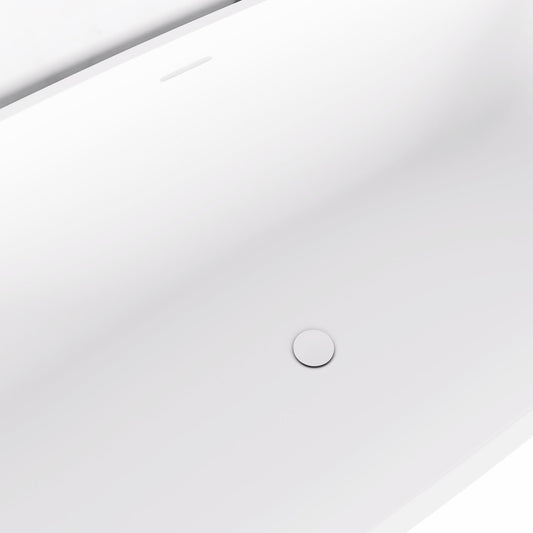 Stone Bath Waste Matte White