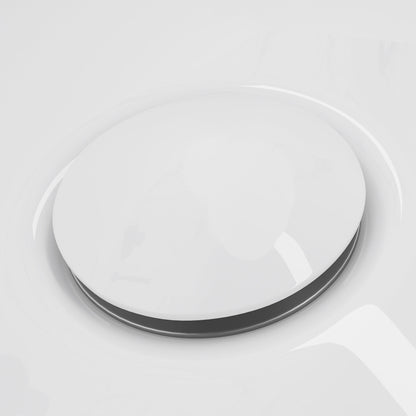 Stone Bath Waste Polished White