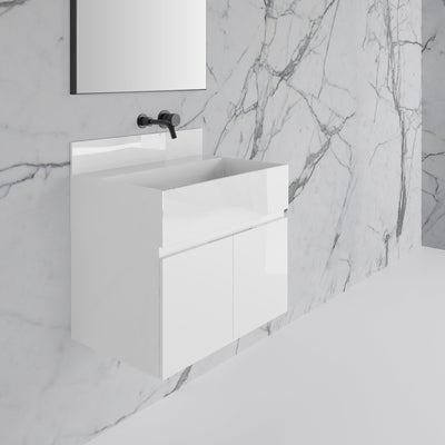 Stone Polished White Upstand Splashback 1200mm