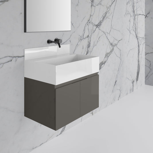 Stone Polished White Upstand Splashback 900mm