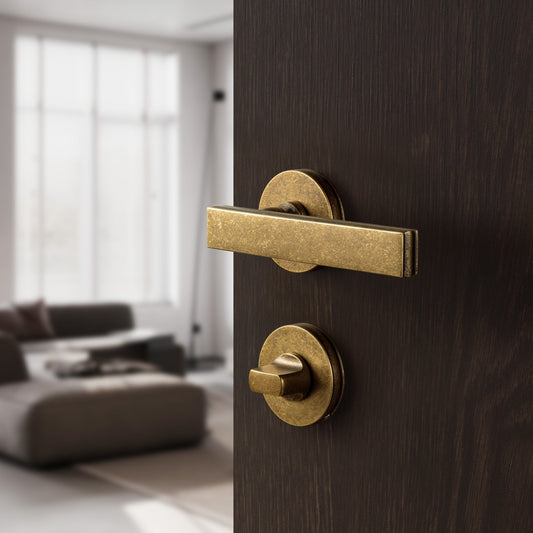 Suffolk Aged Bronze WC Thumbturn with Latch