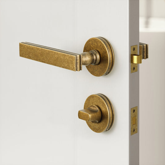 Suffolk Aged Bronze WC Thumbturn with Latch