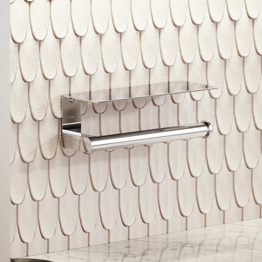 Tempo Chrome Wall Mounted Kitchen Roll Holder