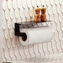 Tempo Matte Black Wall Mounted Kitchen Roll Holder