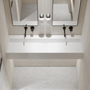 Thinn Wall Hung Double Stone Basin 1200mm