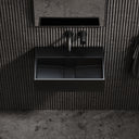 Thinn Wall Mounted Matte Black Basin 500mm