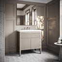 Tiffany Velvet Beige Wood Grain Vanity Unit 800mm