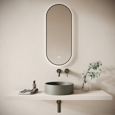 Tondo Oyster Concrete Countertop Basin 390mm