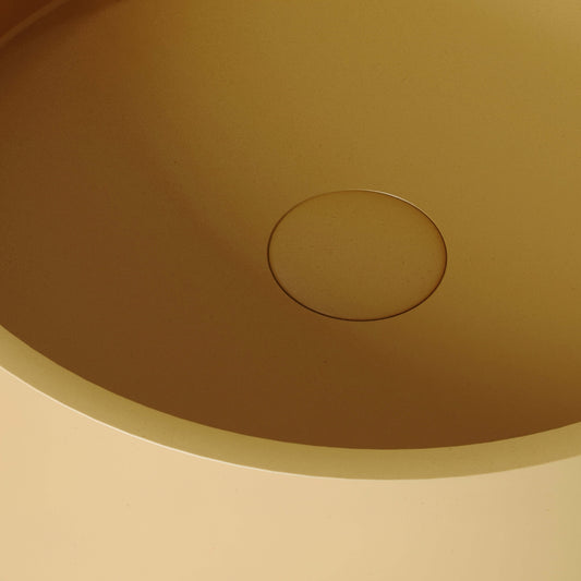 Tondo Saffron Concrete Countertop Basin 390mm