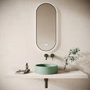 Tondo Seafoam Concrete Countertop Basin 390mm