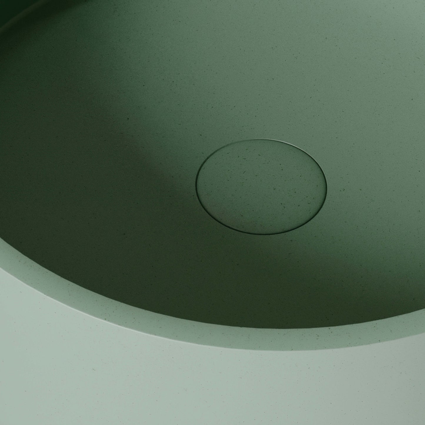 Tondo Seafoam Concrete Countertop Basin 390mm