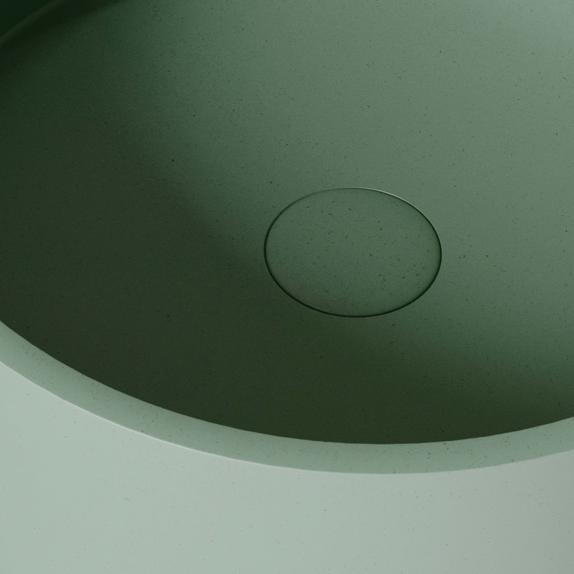 Tondo Seafoam Concrete Countertop Basin 390mm