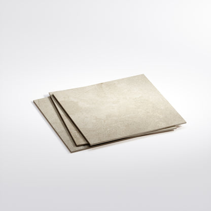 Torino Beige True Limestone Porcelain Wall or Floor Tile 600 x 600mm