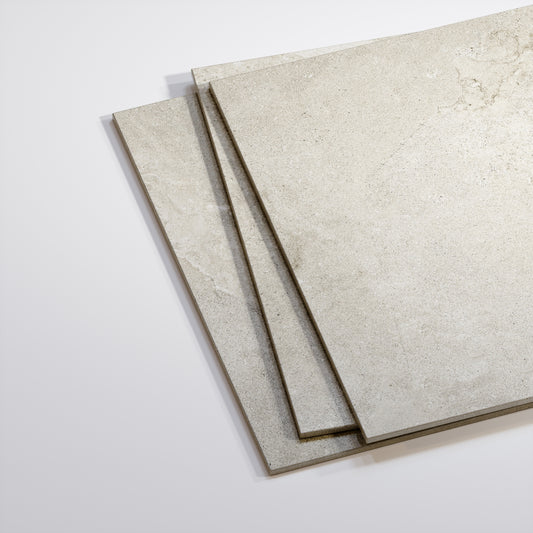 Torino Grigio True Limestone Porcelain Tile 1200 x 600 mm