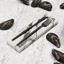 Tresor Arabescato Marble Cutlery Holder (Pair)