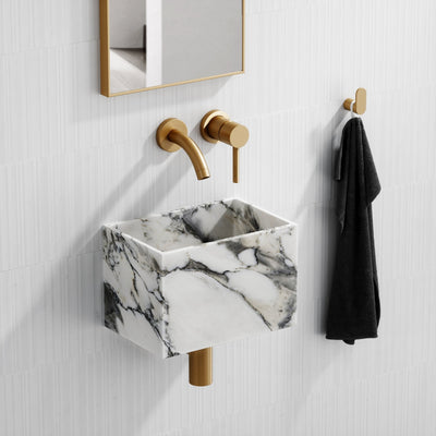 Tucci Arabescato Marble Wall Hung Basin 300mm