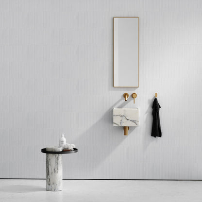Tucci Calacatta Marble Wall Hung Basin 300mm