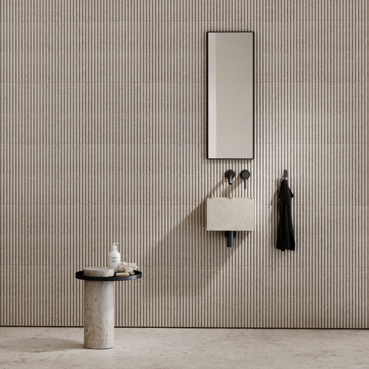 Tucci Crema Marfil Marble Wall Hung Basin 300mm