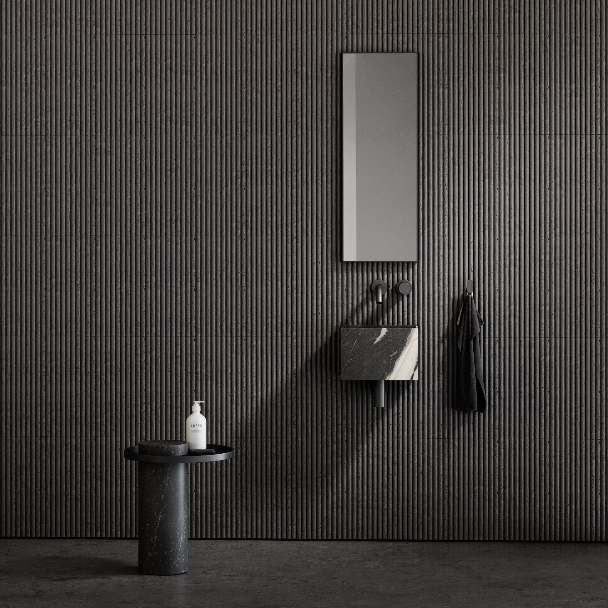 Tucci Panda Marble Wall Hung Basin 300mm