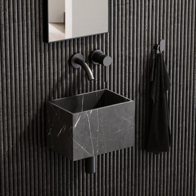 Tucci Pietra Grey Marble Wall Hung Basin 300mm