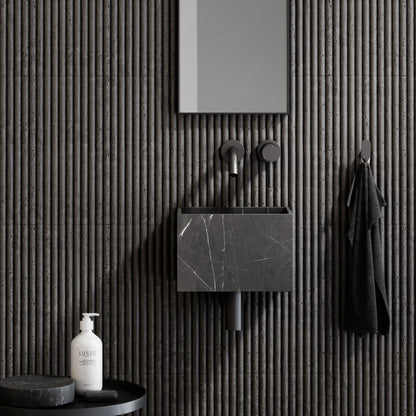 Tucci Pietra Grey Marble Wall Hung Basin 300mm