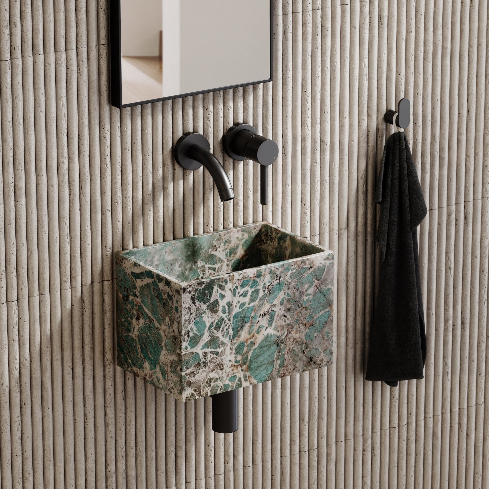 Tucci Tiffany Marble Wall Hung Basin 300mm