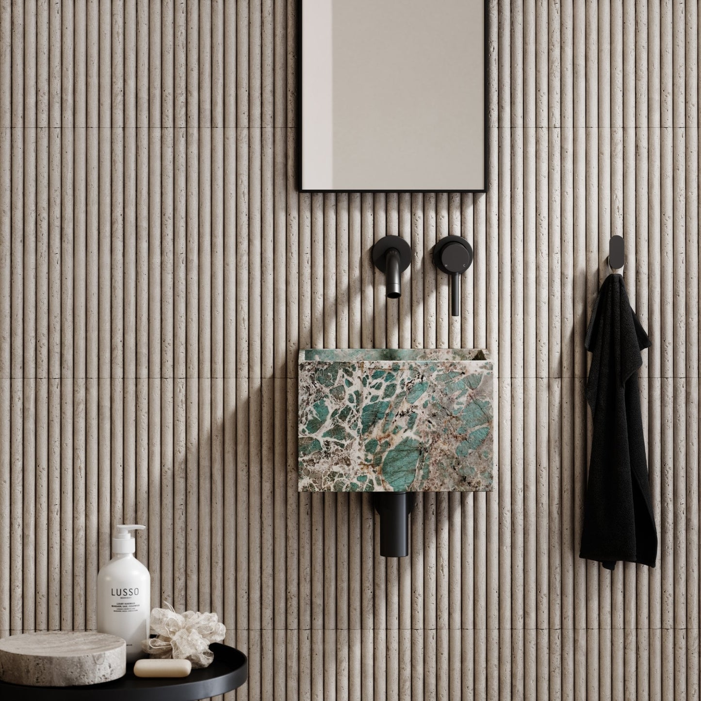 Tucci Tiffany Marble Wall Hung Basin 300mm