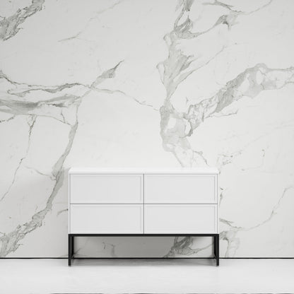 Vanita Matte White Freestanding Bathroom Vanity 1200mm