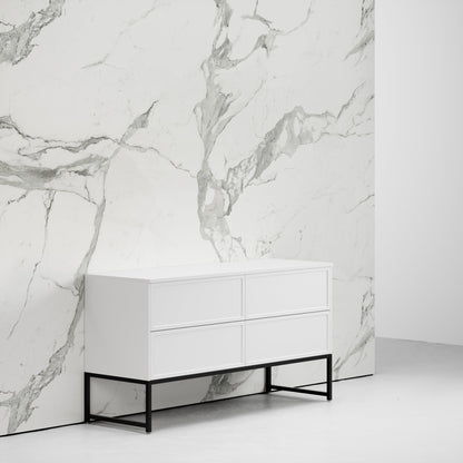 Vanita Matte White Freestanding Bathroom Vanity 1400mm