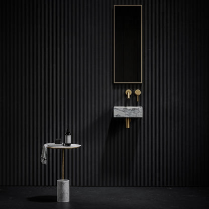 Vasel Arabescato Marble Wall Hung Basin 300mm