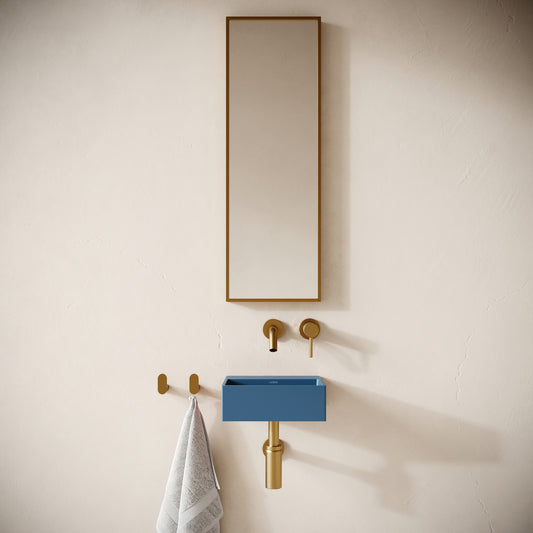 Vasel Azure Concrete Wall Hung Basin 300mm