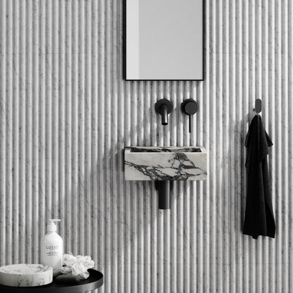 Vasel Calacatta Viola Marble Wall Hung Basin 300mm