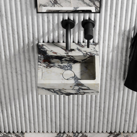 Vasel Calacatta Viola Marble Wall Hung Basin 300mm