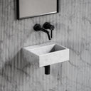 Vasel Carrara Marble Wall Hung Basin 300mm