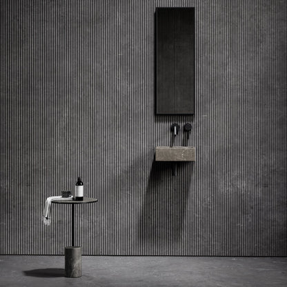 Vasel Hermes Grey Marble Wall Hung Basin 300mm