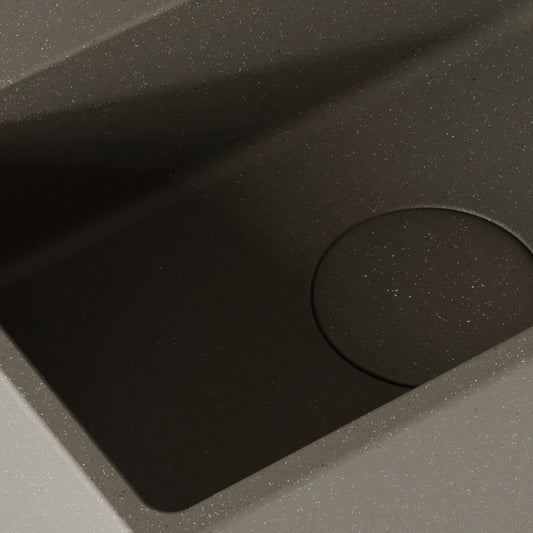 Vasel Oyster Concrete Wall Hung Basin 300mm