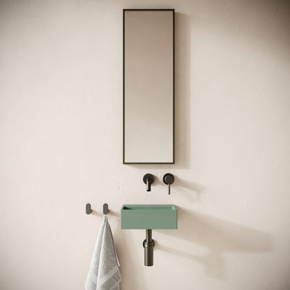 Vasel Seafoam Concrete Wall Hung Basin 300mm