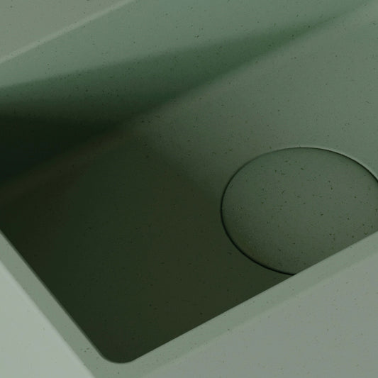 Vasel Seafoam Concrete Wall Hung Basin 300mm