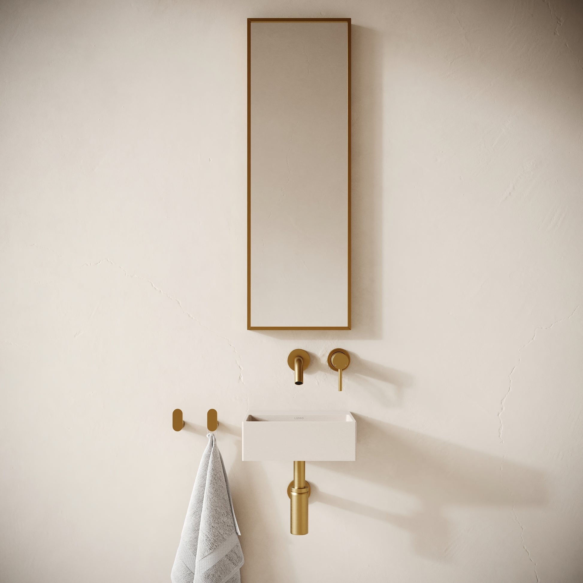 Vasel Shore Concrete Wall Hung Basin 300mm